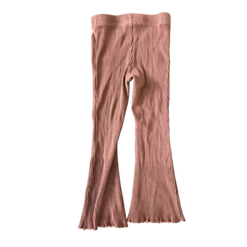 Easy Peasy 2T Cotton Toddler Leggings Rib Flare - Picture 2 of 6